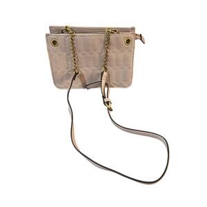 Steve Madden Small Tan Purse Multiple Pockets and Zippers